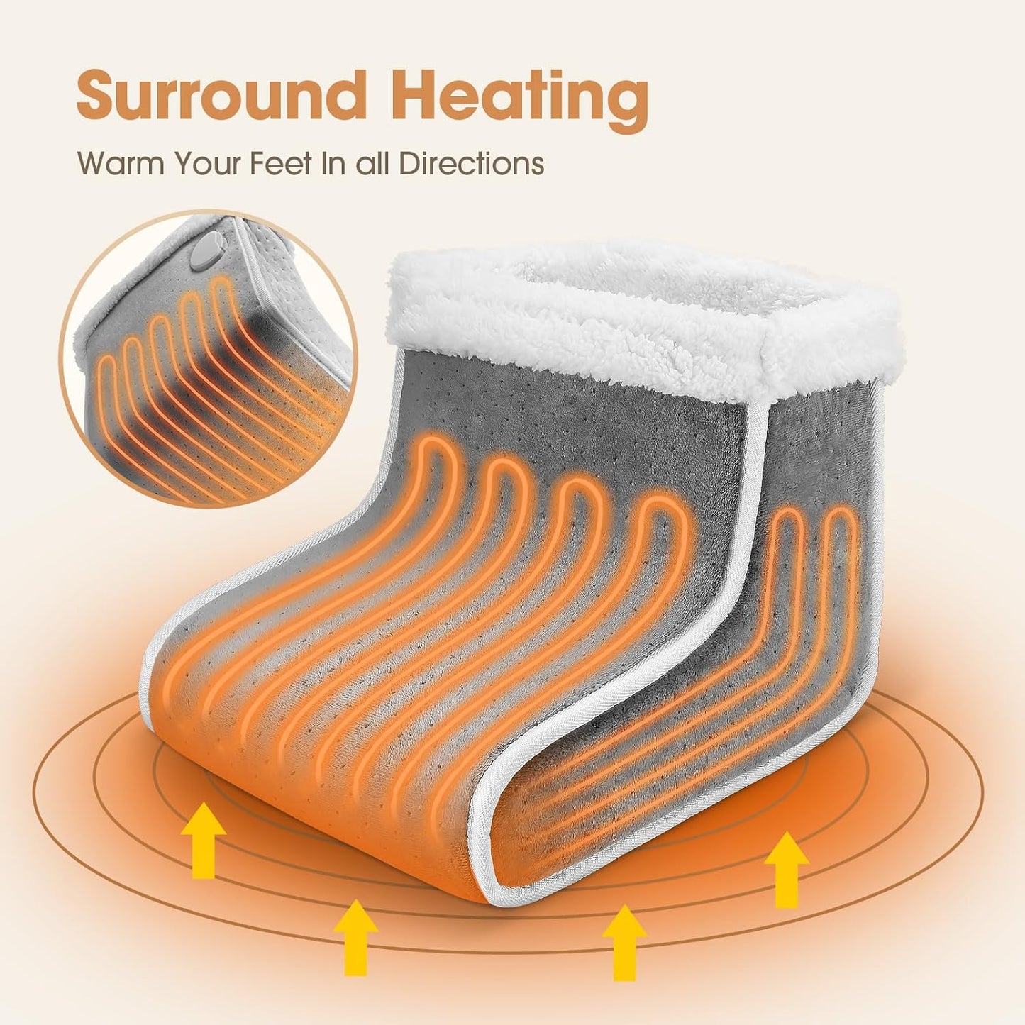 Winter Preferred Electric Heating Heated Shoes Plug-in Feet Warmer
